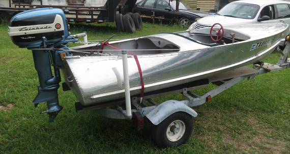 Feather Craft Runabout/1957 Evinrude